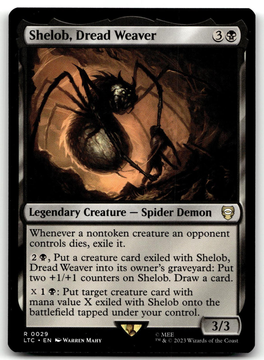 Shelob, Dread Weaver 29 Commander: The Lord of the Rings: Tales of Middle-earth