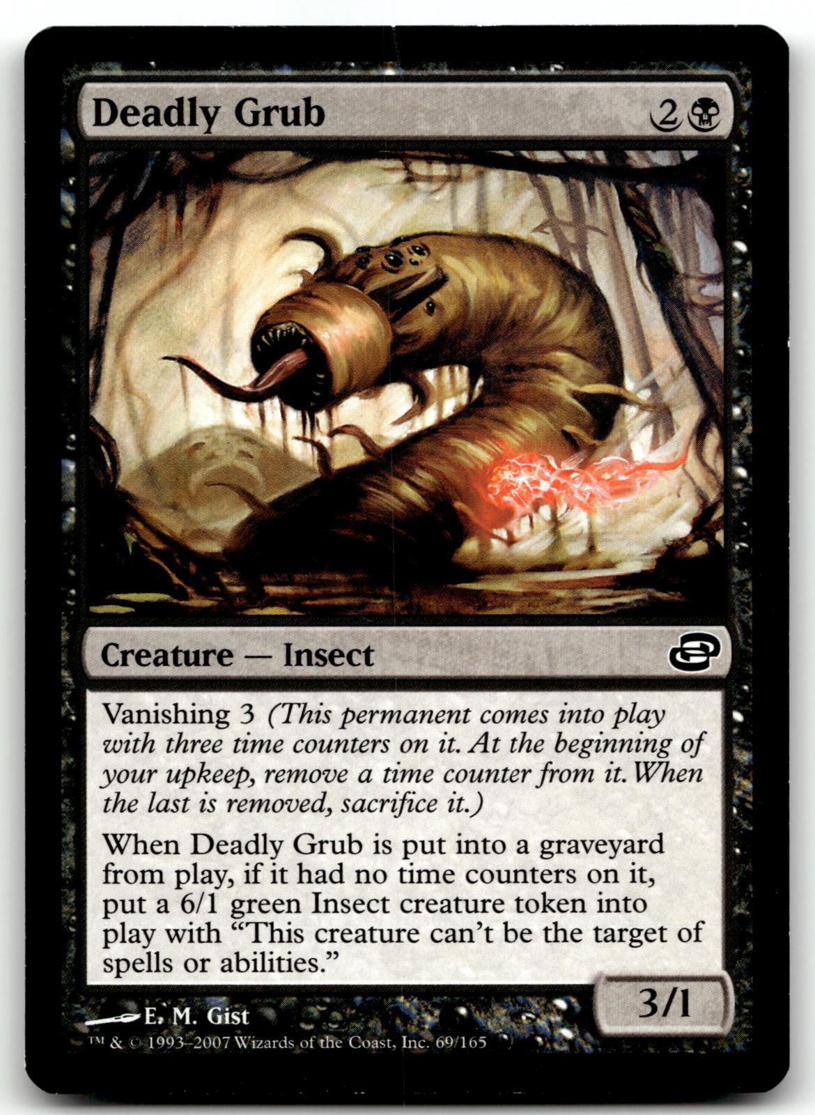 Deadly Grub 69 Common Planar Chaos Magic: The Gathering Near Mint