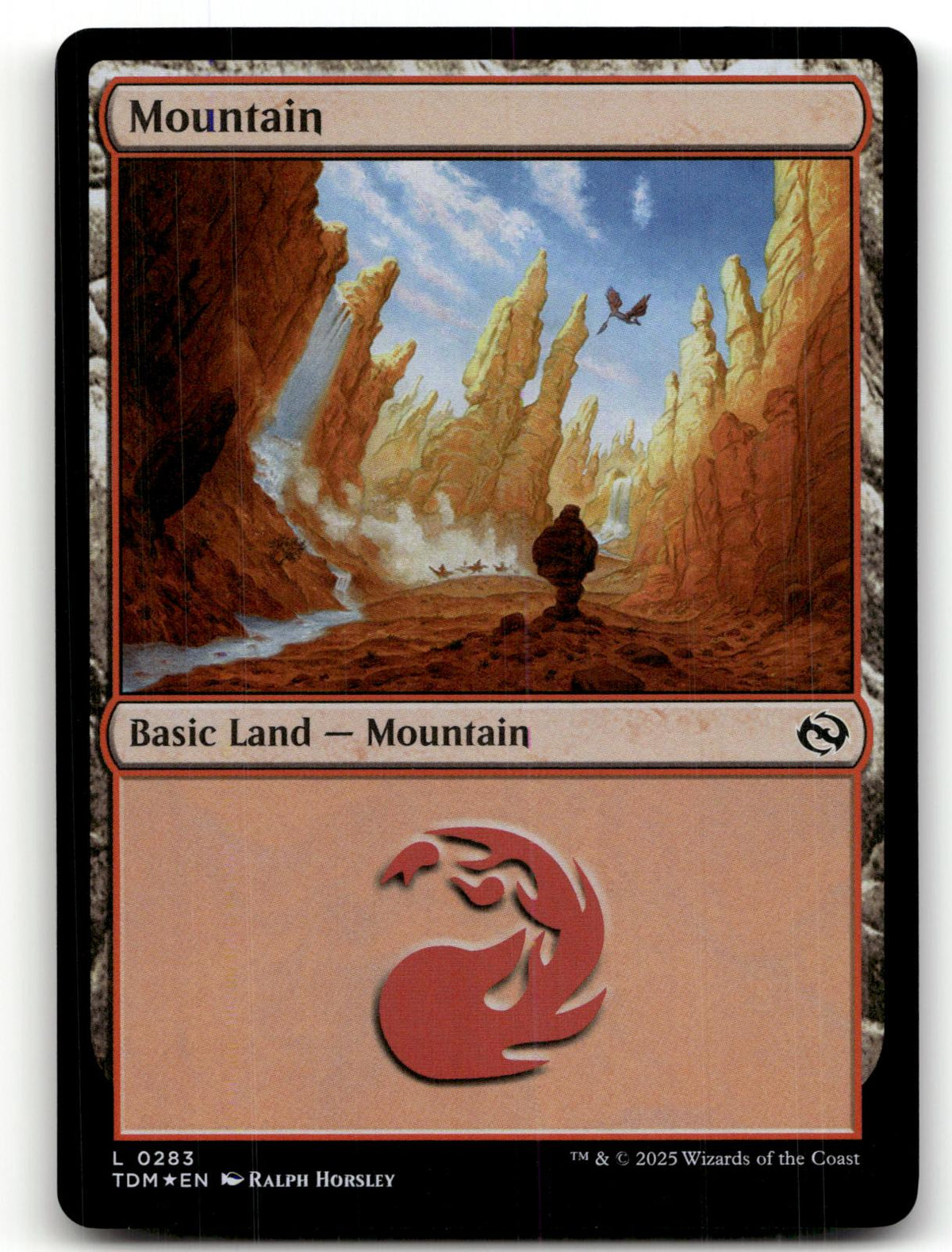 Mountain (0283) 283 Land Tarkir: Dragonstorm Magic: The Gathering Foil Near Mint