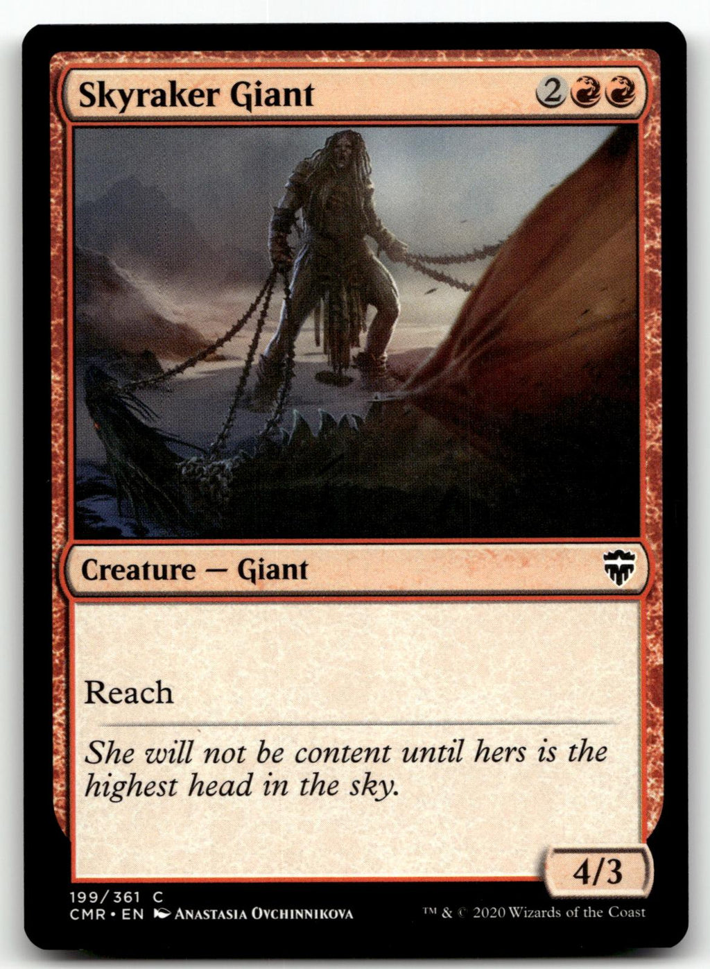 Skyraker Giant 199 Common Commander Legends Magic: The Gathering Near Mint