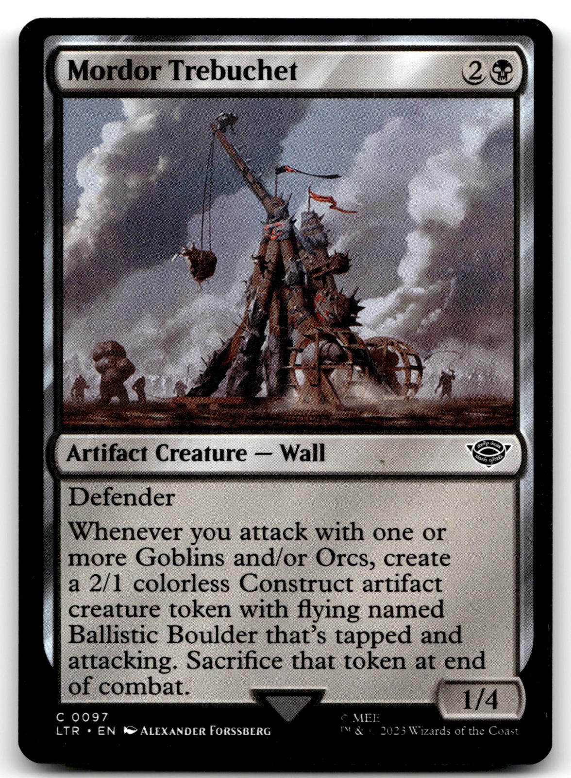 Mordor Trebuchet 97 Universes Beyond: The Lord of the Rings: Tales of Middle-earth Magic: The Gathering NM