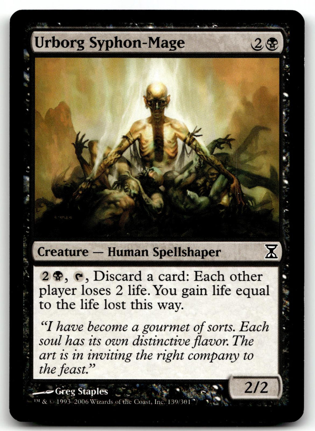 Urborg Syphon-Mage 139 Common Time Spiral Magic: The Gathering Near Mint