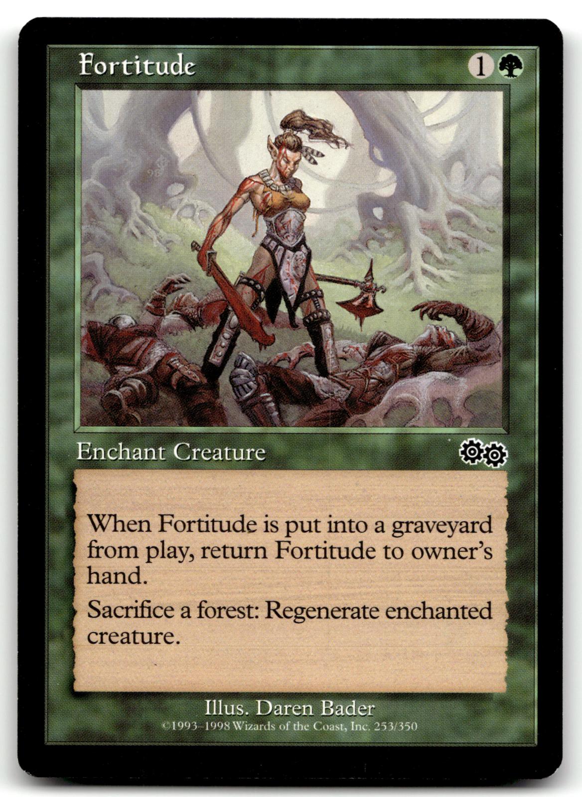 Fortitude 253 Common Urza's Saga Magic: The Gathering Near Mint