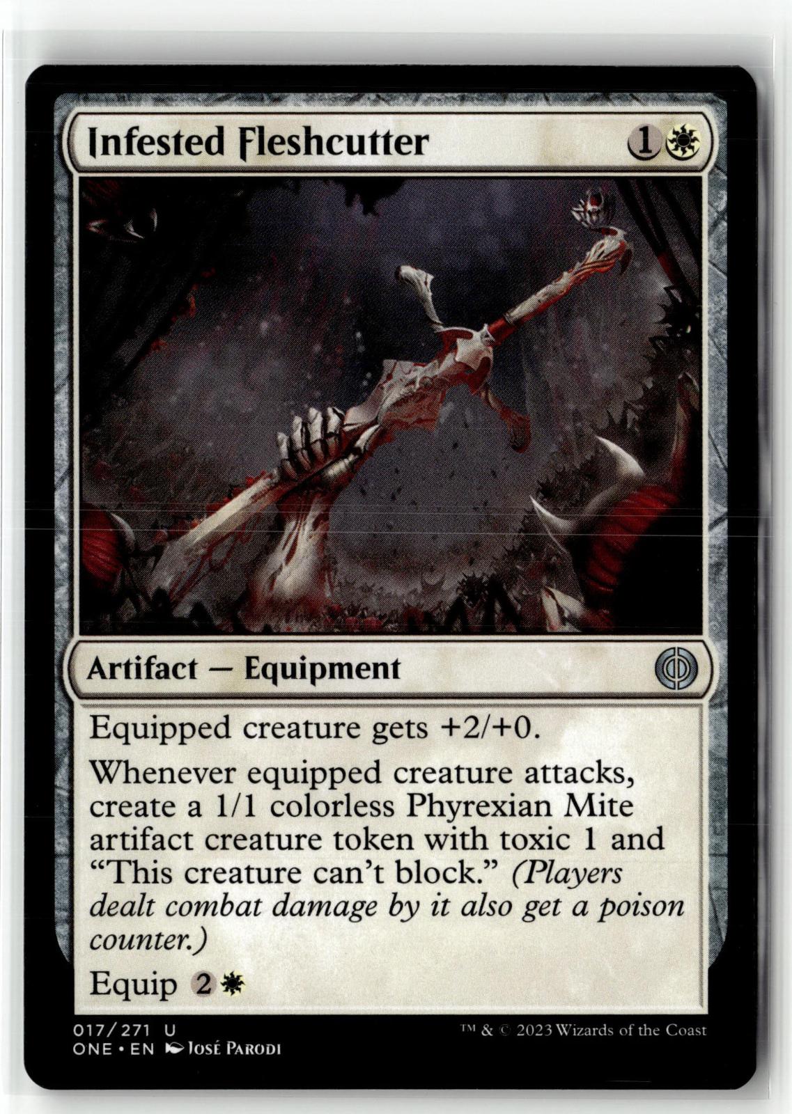 Infested Fleshcutter 17 Phyrexia: All Will Be One Magic: The Gathering NM
