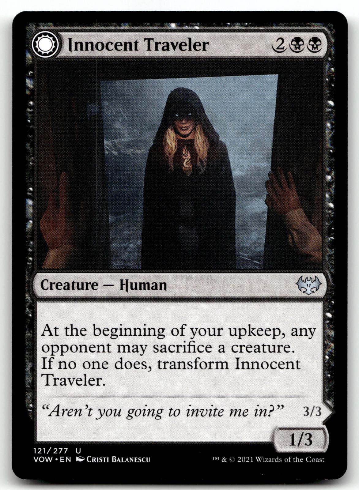 Innocent Traveler 121 Uncommon Innistrad: Crimson Vow Magic: The Gathering NM