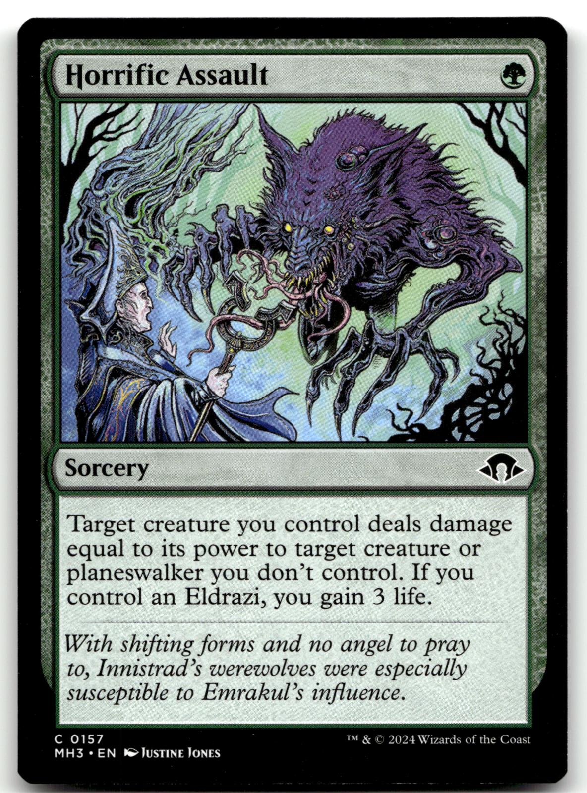 Horrific Assault 157 Common Modern Horizons 3 Magic: The Gathering Near Mint