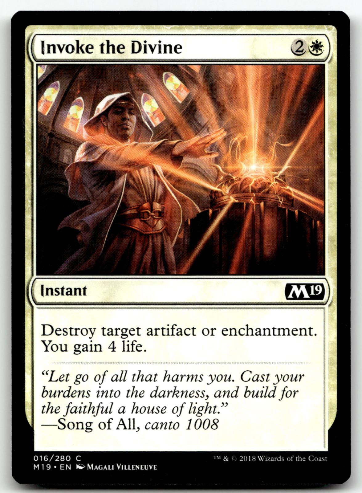 Invoke the Divine 16 Common Core Set 2019 Magic: The Gathering Near Mint