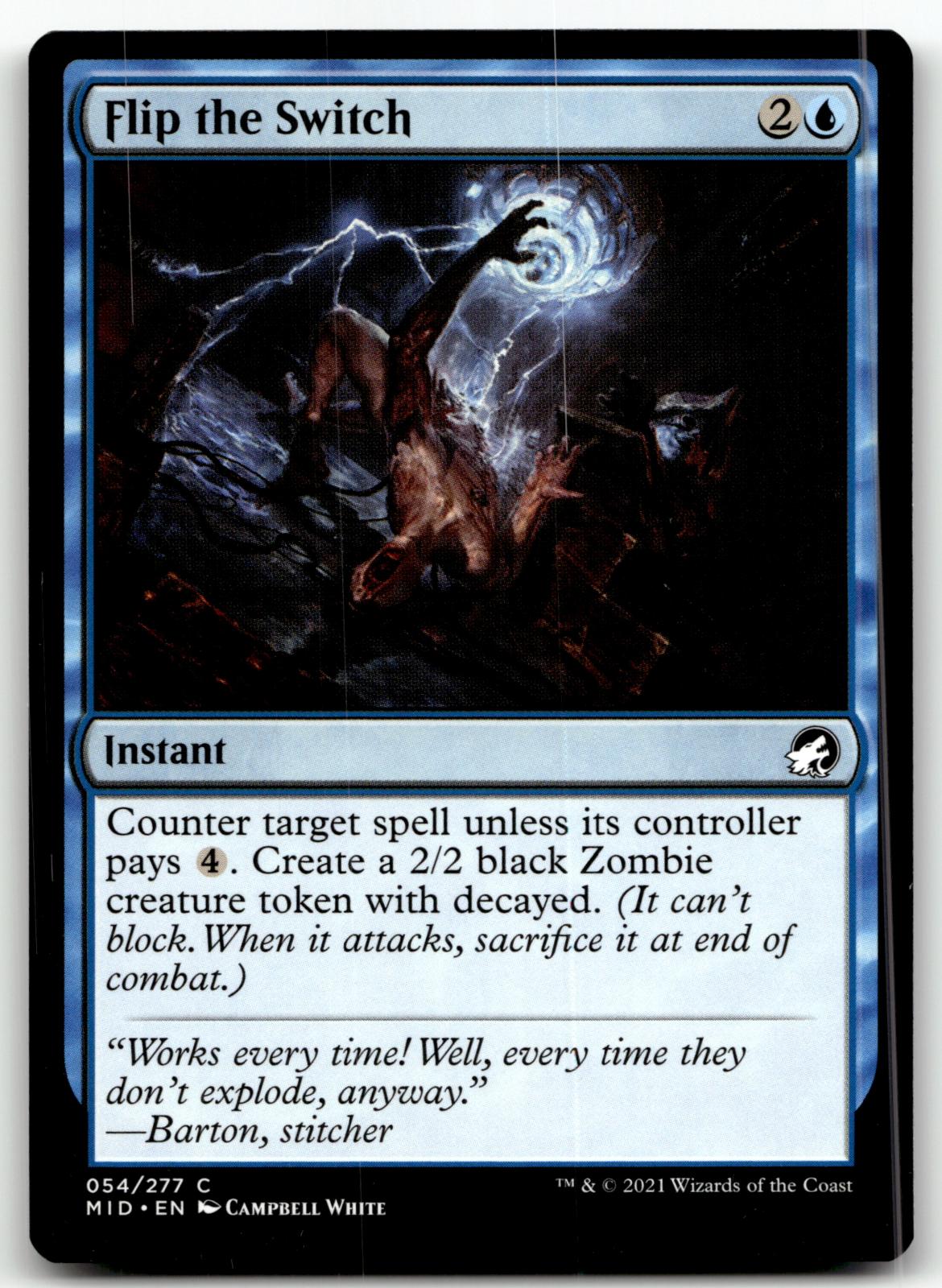 Flip the Switch 54 Common Innistrad: Midnight Hunt Magic: The Gathering NM