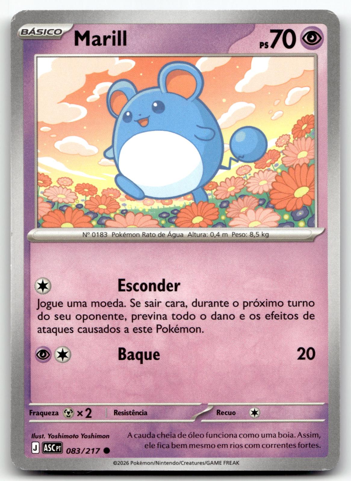Marill 083/217 Common Ascended Heroes Pokemon Near Mint
