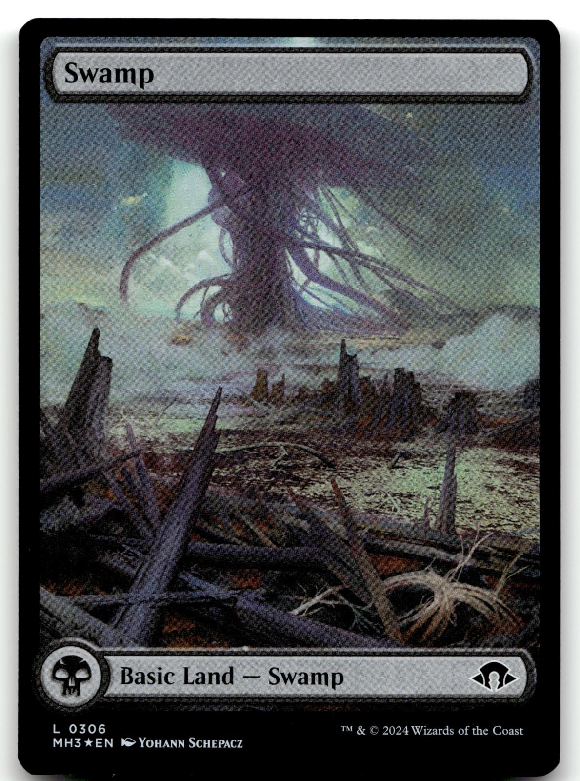 Swamp (0306) 306 Land Modern Horizons 3 Magic: The Gathering Foil Near Mint