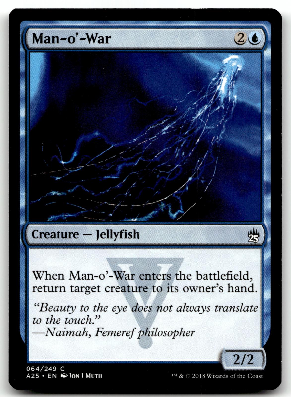 Man-o'-War 64 Common Masters 25 Magic: The Gathering Near Mint