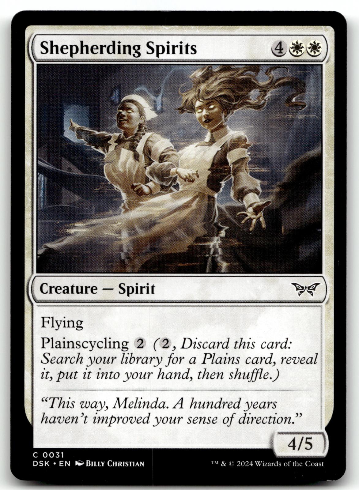 Shepherding Spirits 31 Common Duskmourn: House of Horror Magic: The Gathering NM