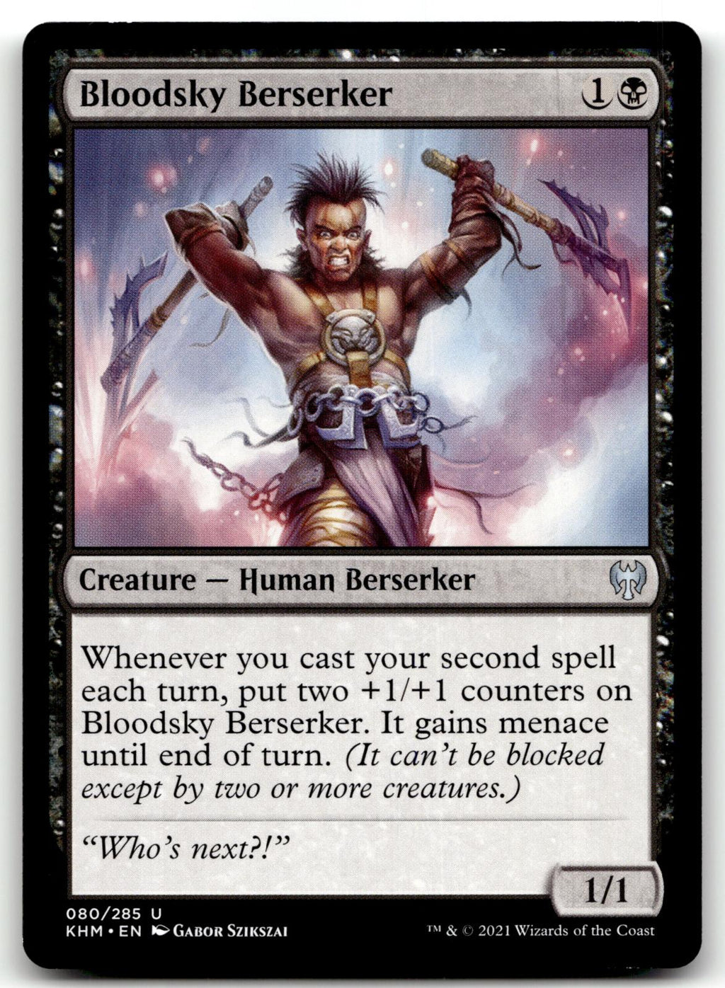 Bloodsky Berserker 80 Uncommon Kaldheim Magic: The Gathering Near Mint