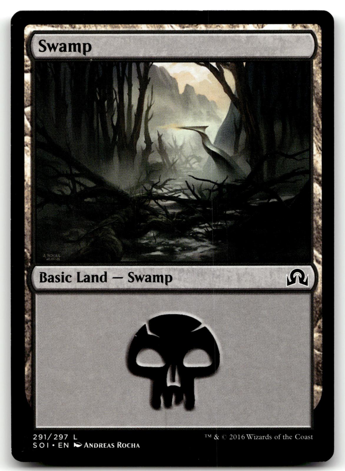 Swamp (291) 291 Land Shadows over Innistrad Magic: The Gathering Near Mint