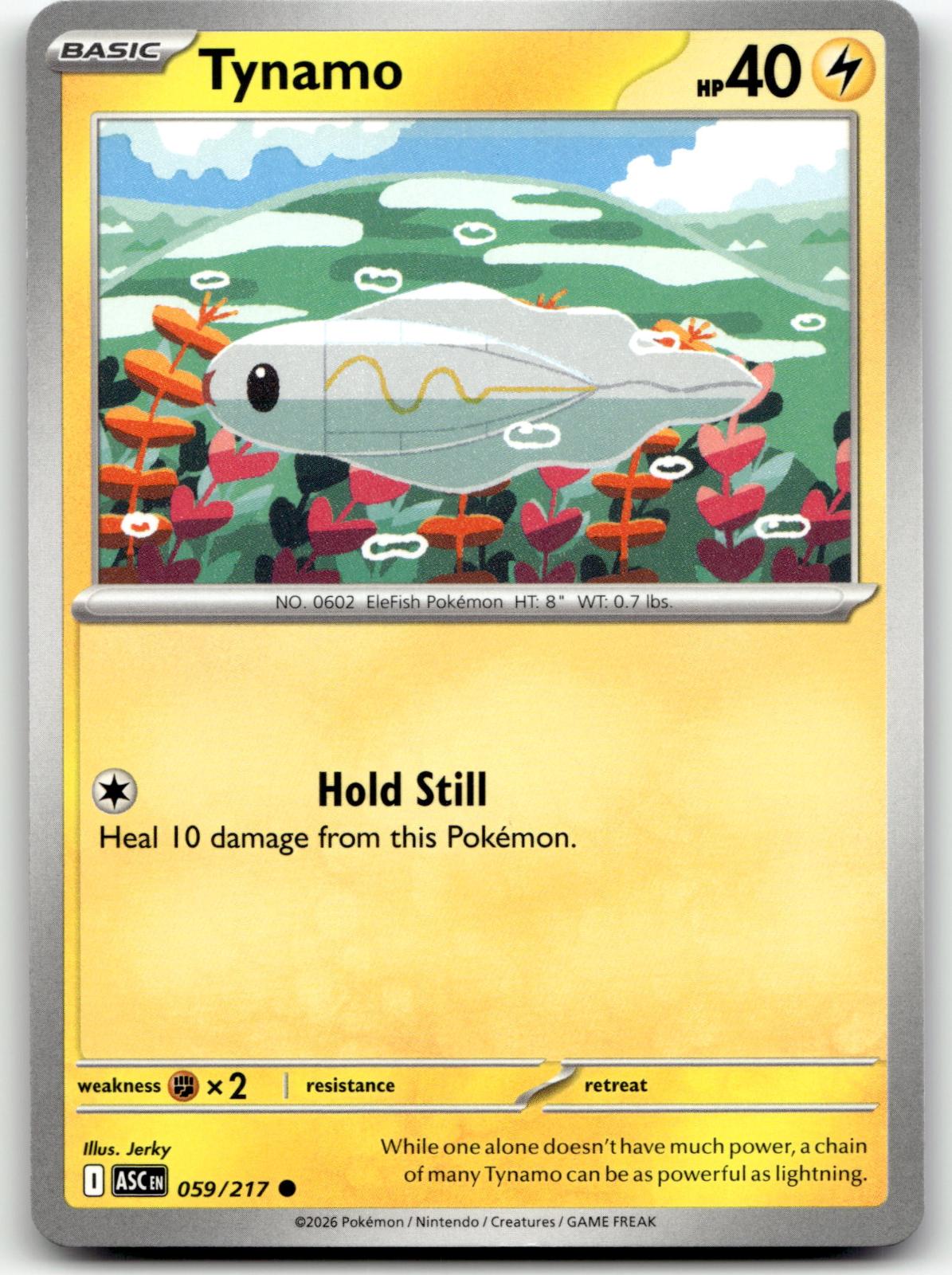 Tynamo 059/217 Common Ascended Heroes Pokemon Near Mint