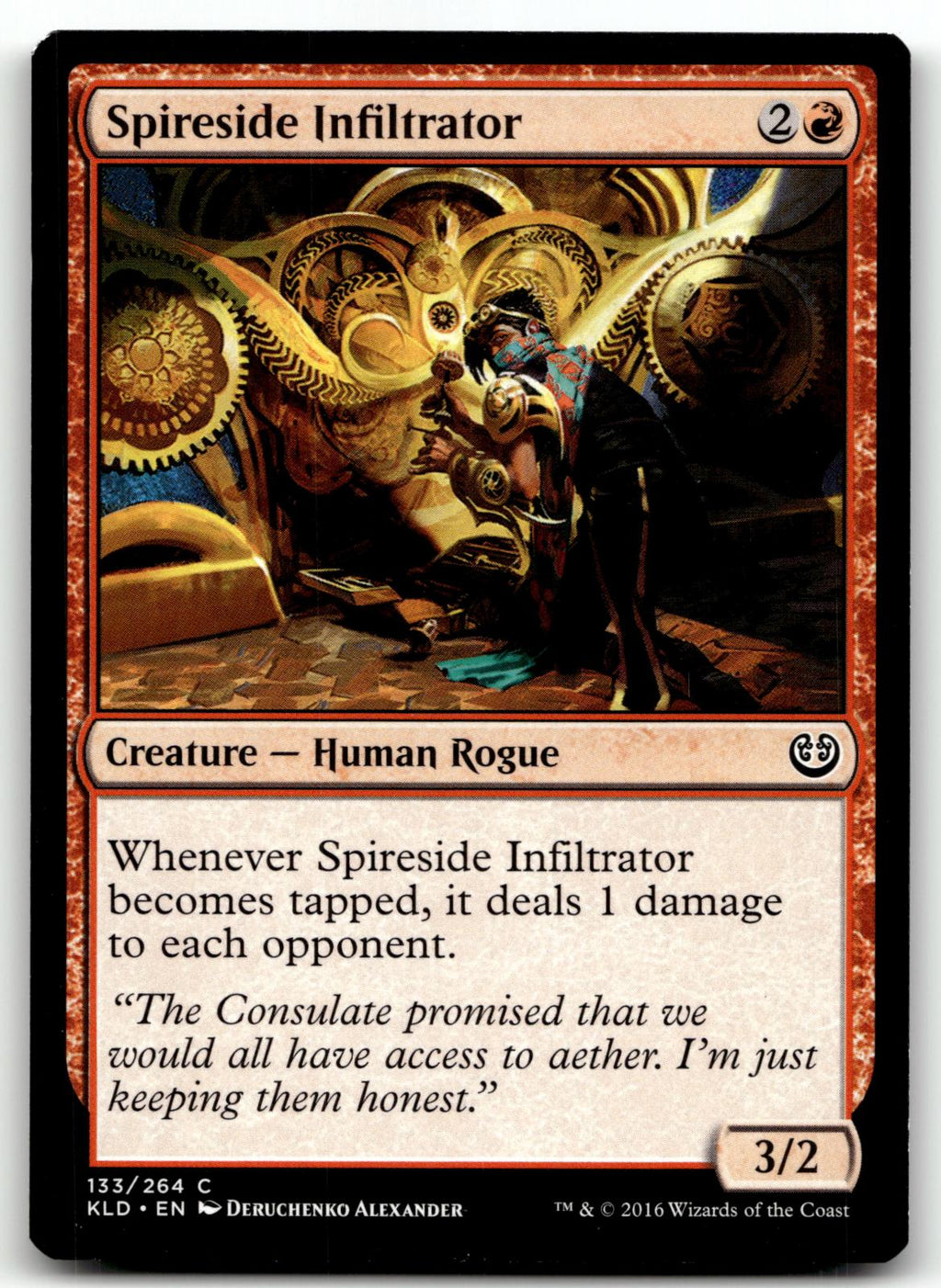 Spireside Infiltrator 133 Common Kaladesh Magic: The Gathering Near Mint