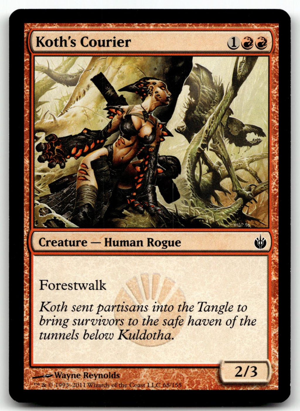 Koth's Courier 68 Common Mirrodin Besieged Magic: The Gathering Near Mint