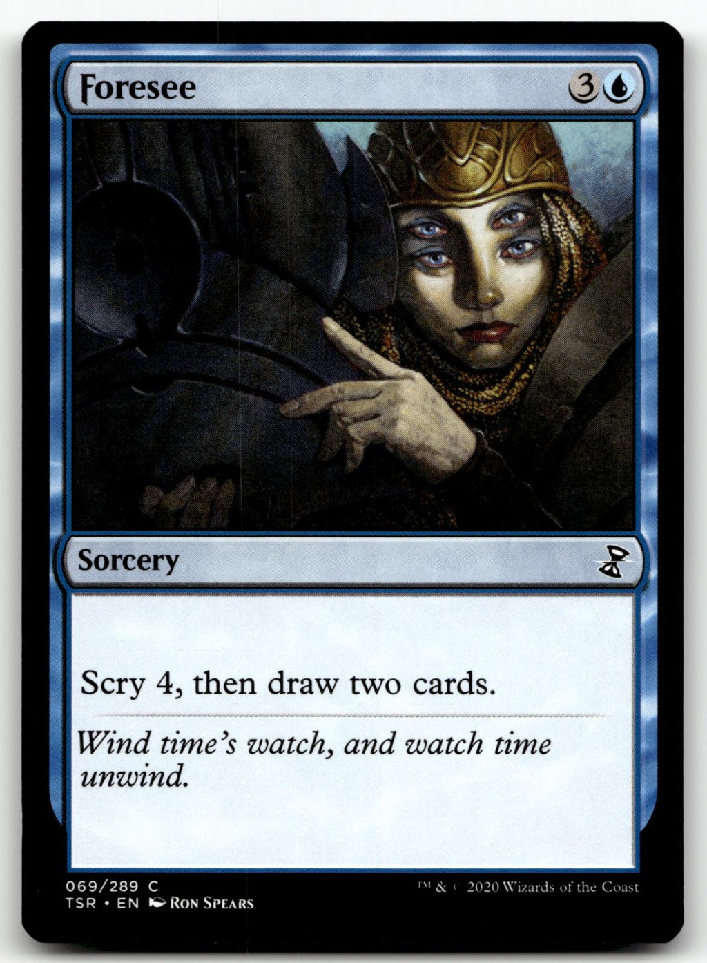 Foresee 69 Common Time Spiral: Remastered Magic: The Gathering Near Mint