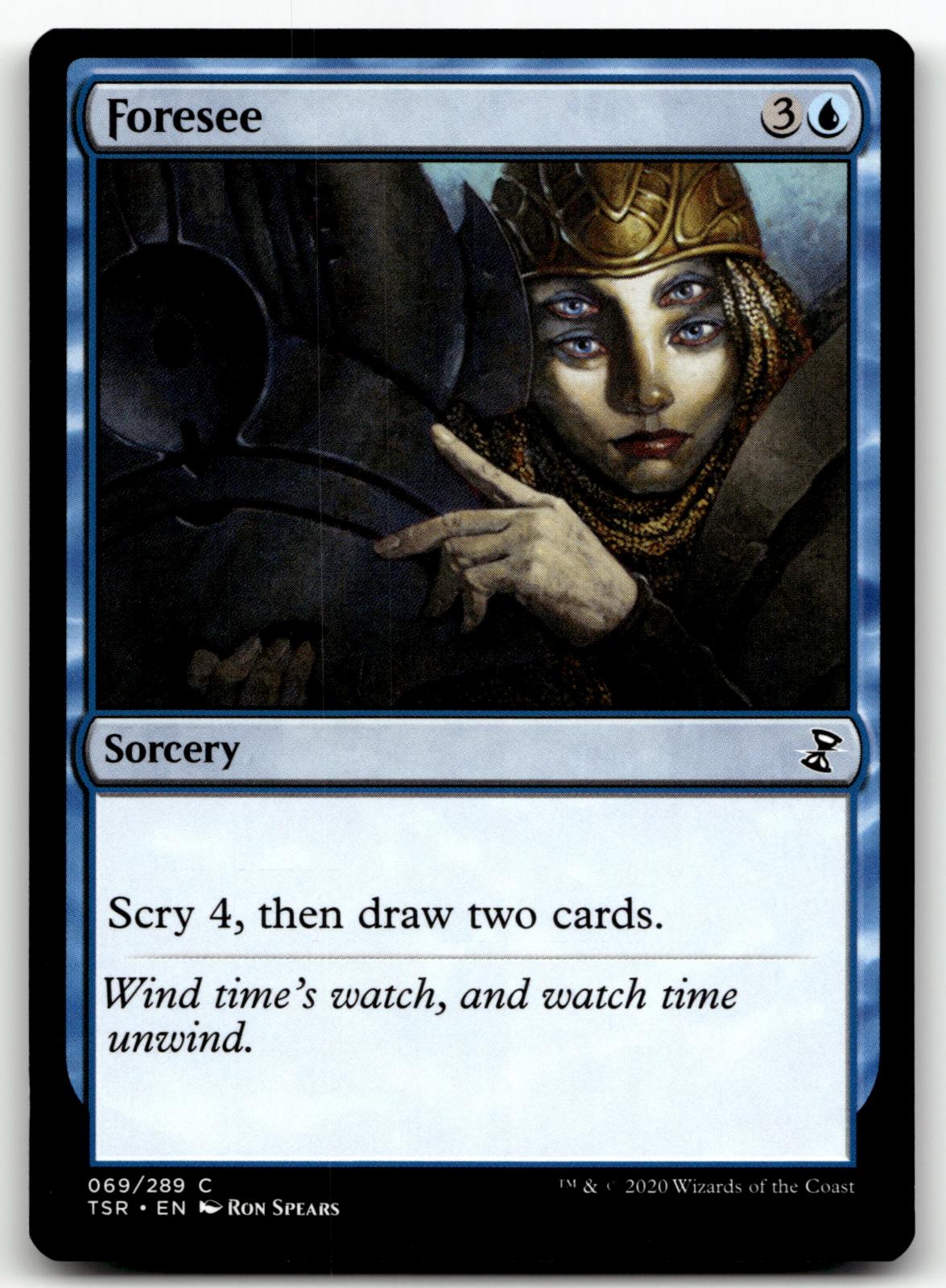 Foresee 69 Common Time Spiral: Remastered Magic: The Gathering Near Mint