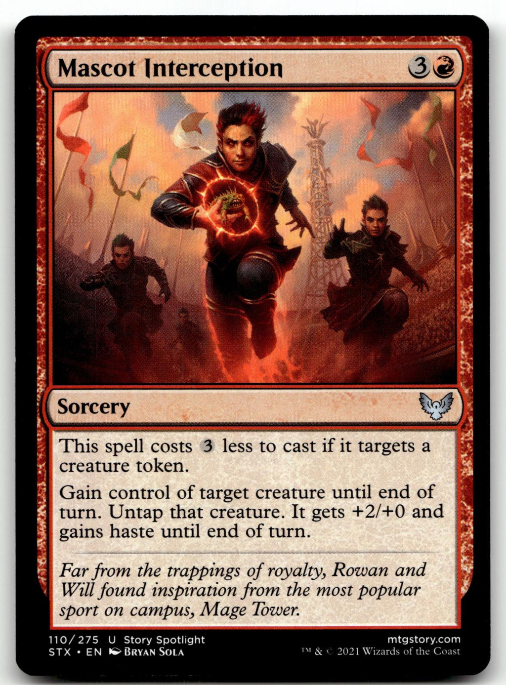 Mascot Interception 110 Strixhaven: School of Mages Magic: The Gathering NM