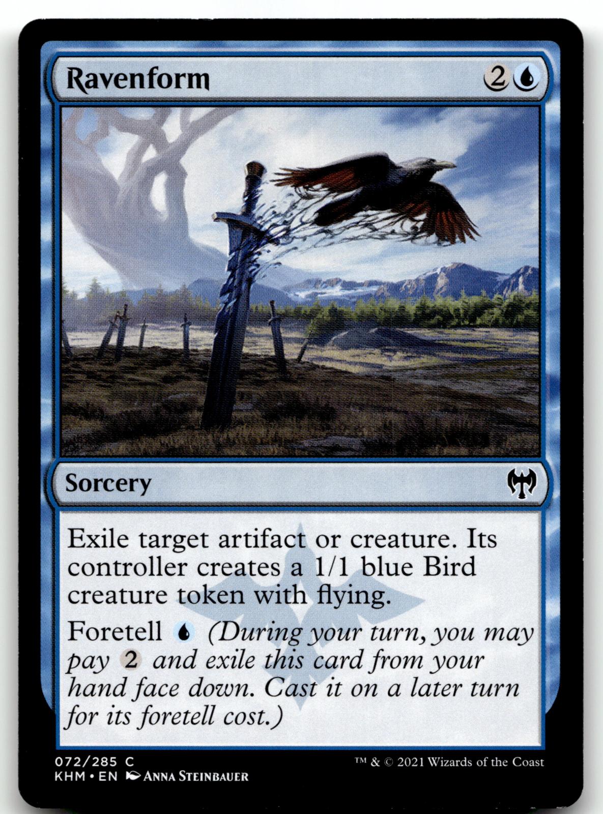 Ravenform 72 Common Kaldheim Magic: The Gathering Near Mint