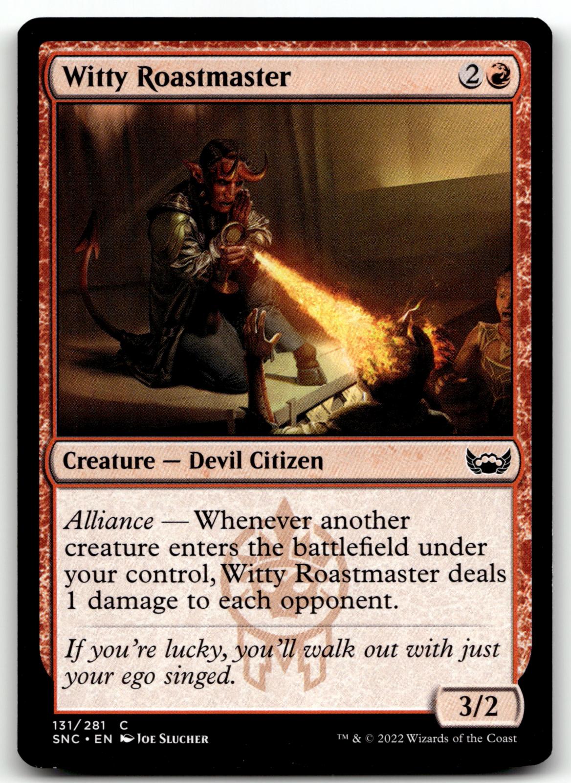 Witty Roastmaster 131 Common Streets of New Capenna Magic: The Gathering NM