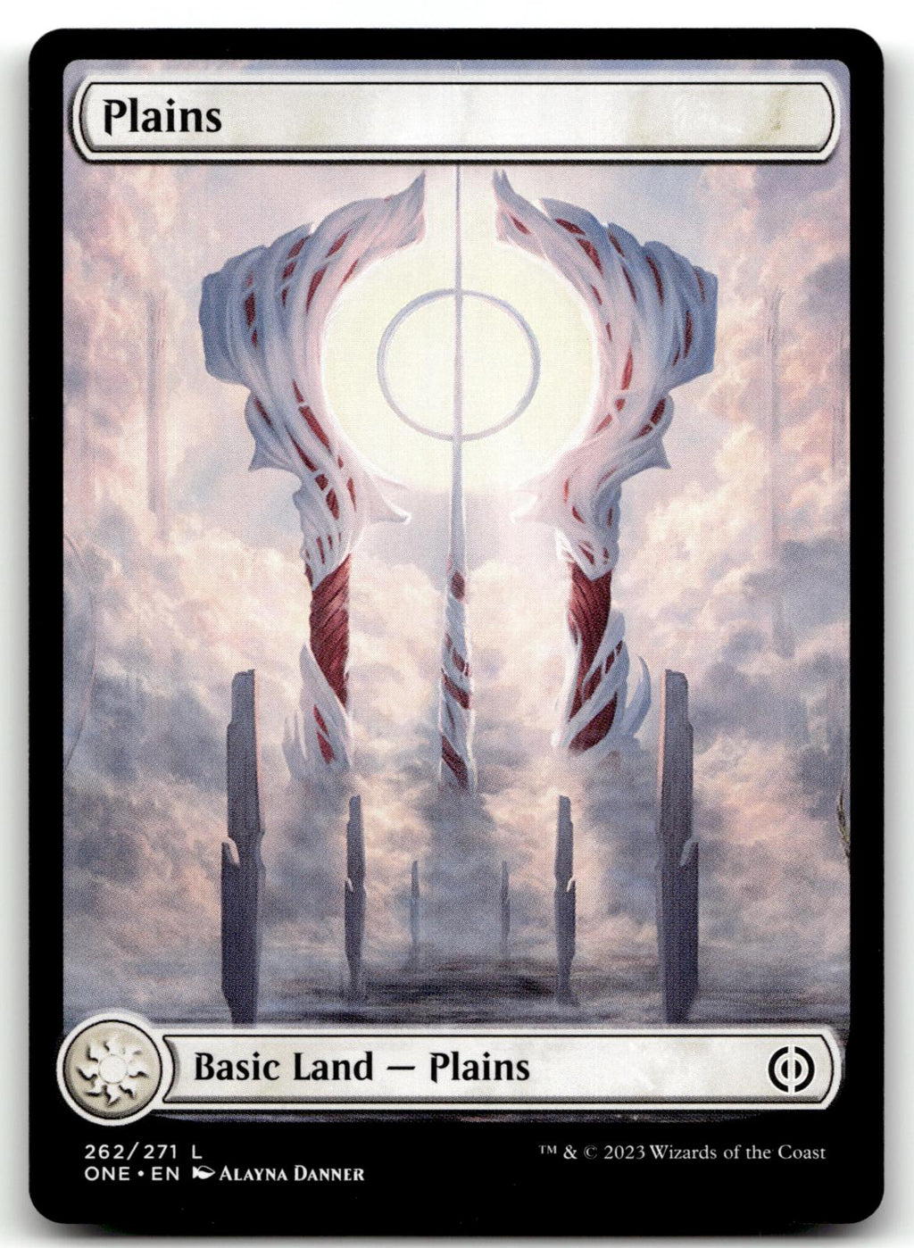 Plains (262) - Full Art 262 Phyrexia: All Will Be One Magic: The Gathering NM