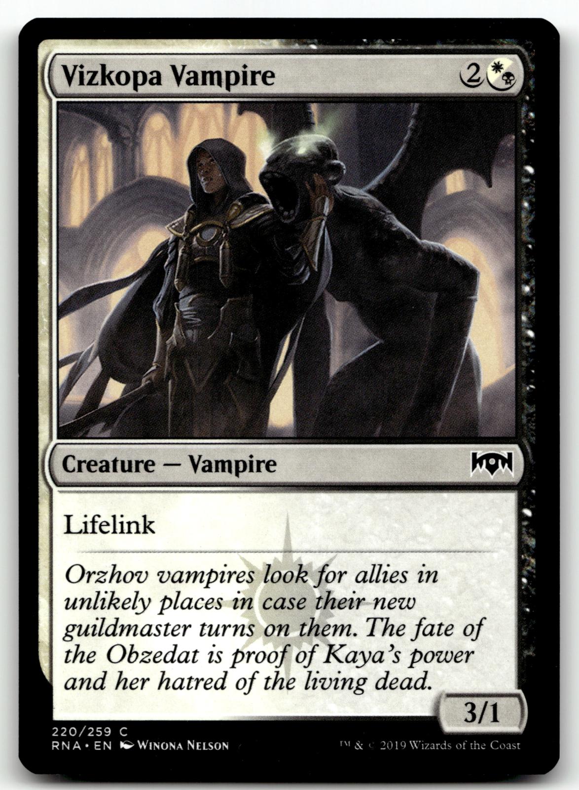 Vizkopa Vampire 220 Common Ravnica Allegiance Magic: The Gathering Near Mint