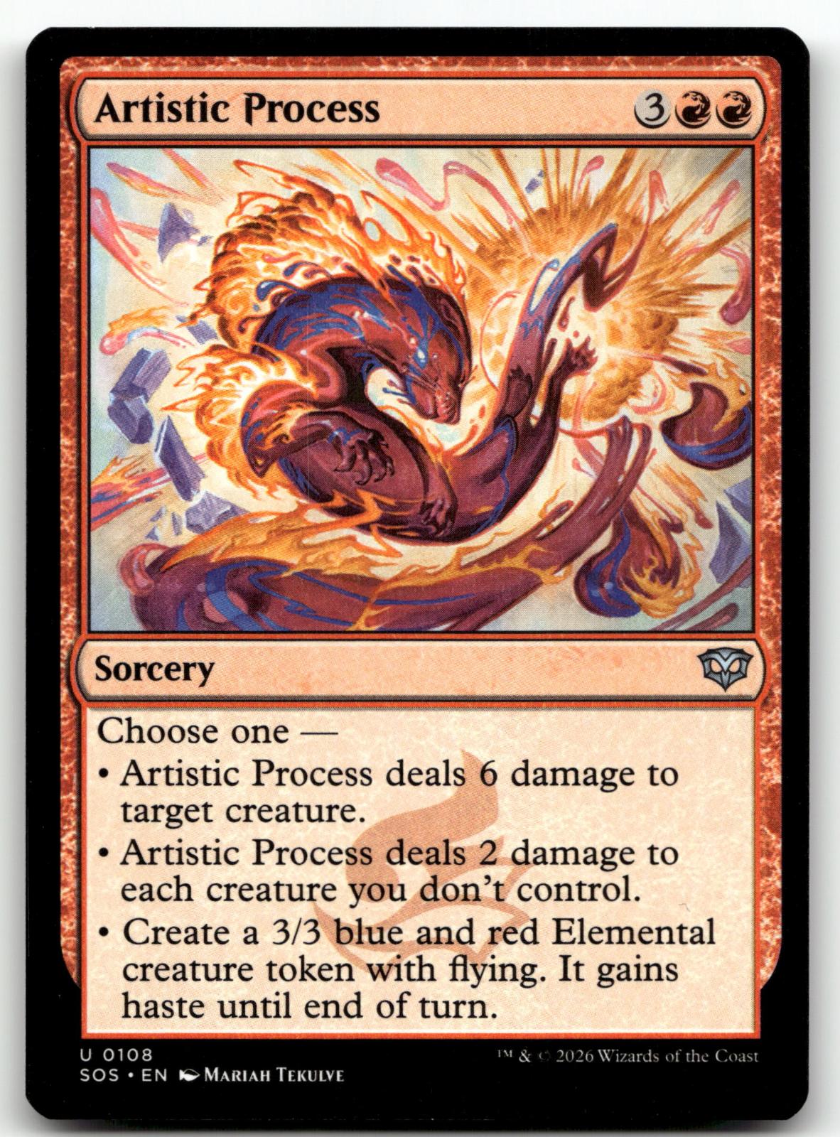 Artistic Process 108 Uncommon Secrets of Strixhaven Magic: The Gathering NM