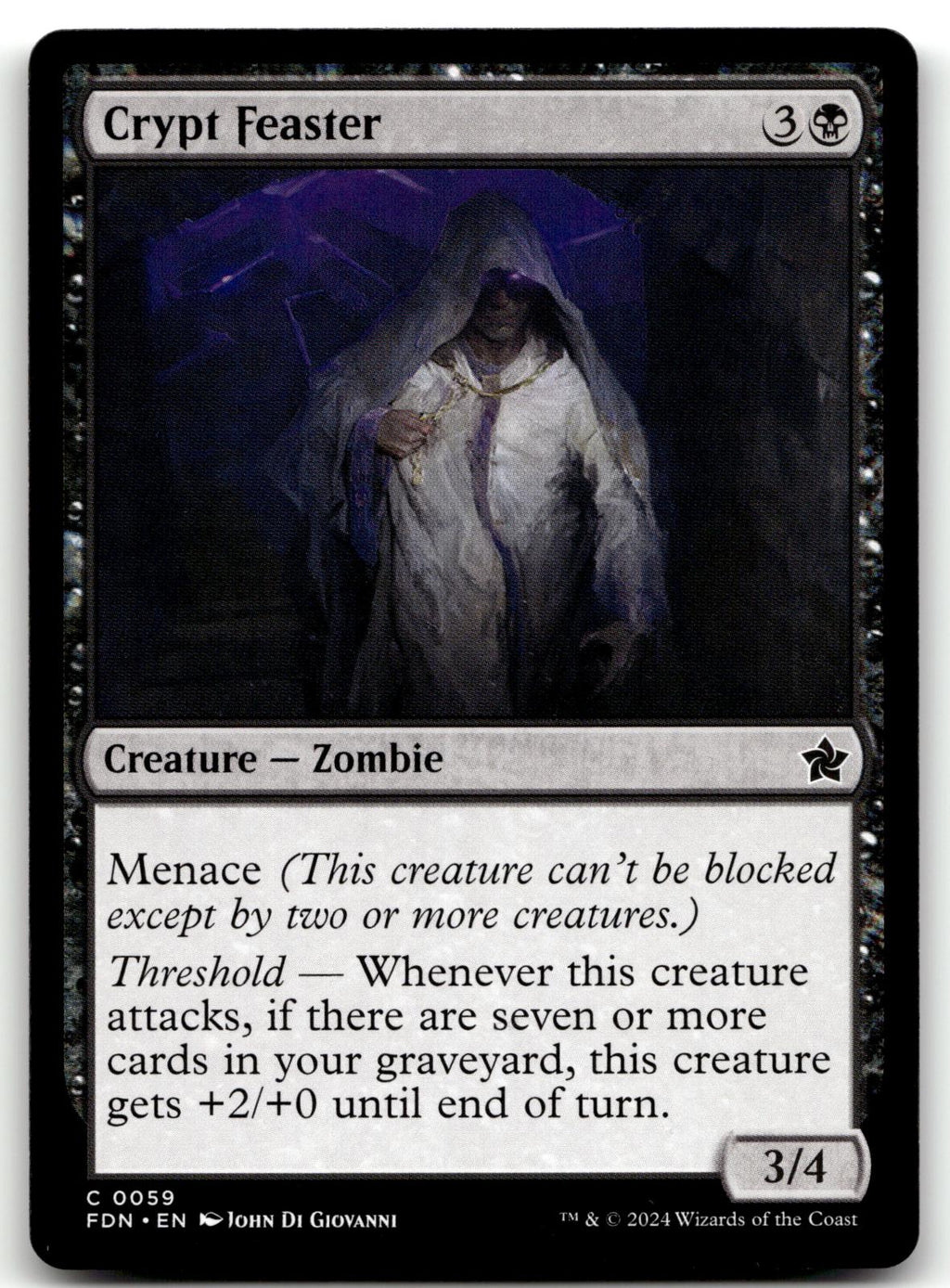 Crypt Feaster 59 Common Foundations Magic: The Gathering Near Mint