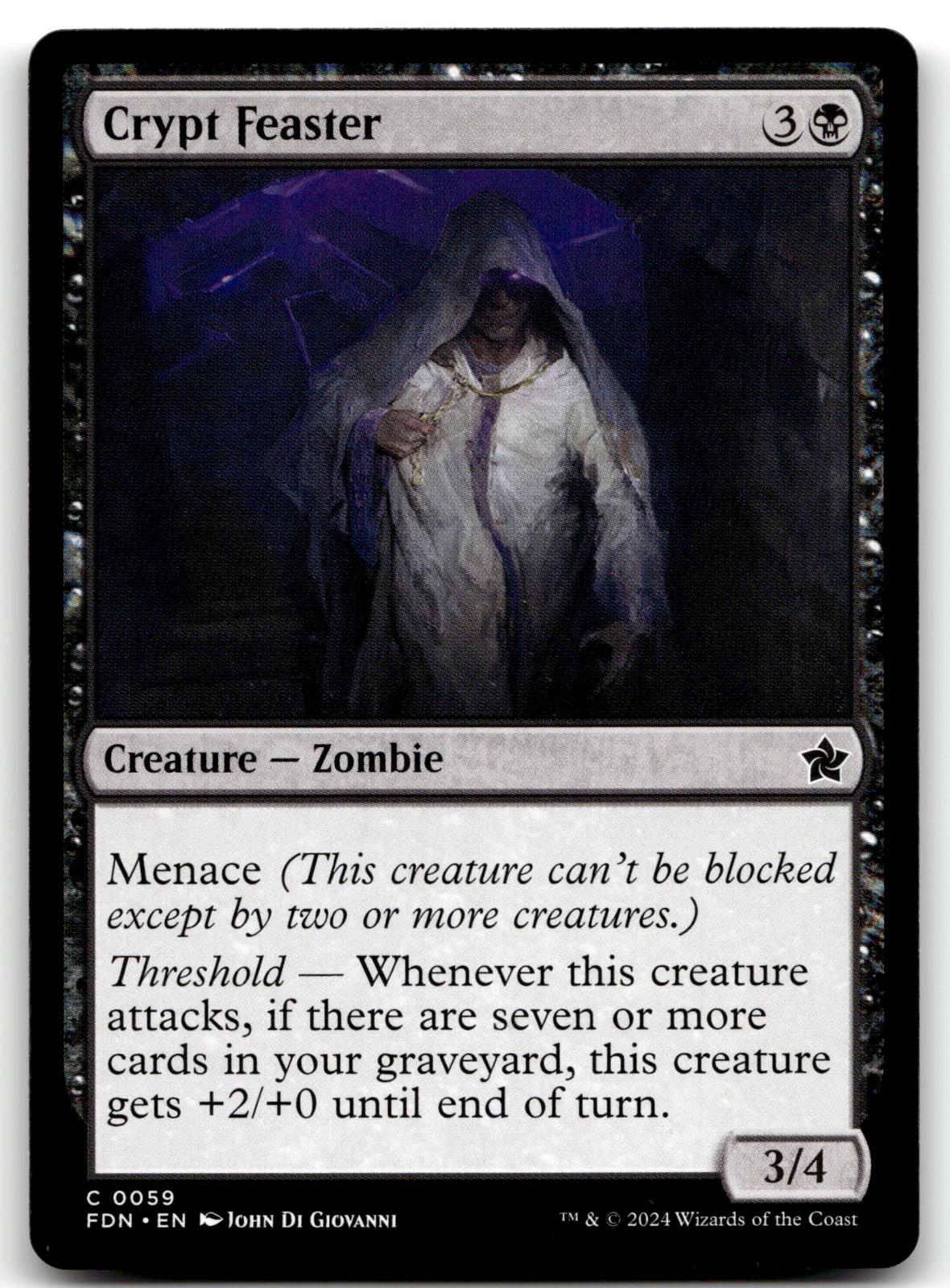 Crypt Feaster 59 Common Foundations Magic: The Gathering Near Mint