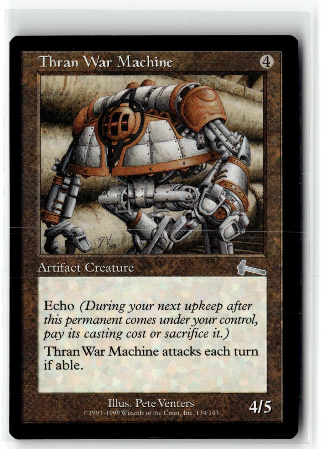 Thran War Machine 134 Uncommon Urza's Legacy Magic: The Gathering Near Mint