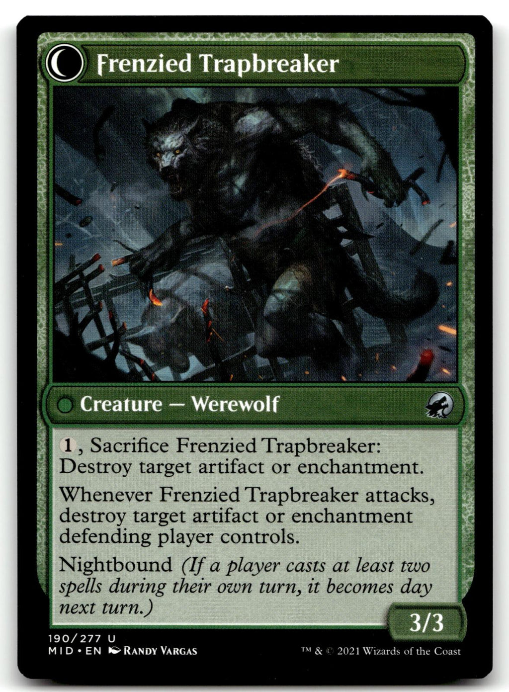 Outland Liberator 190 Uncommon Innistrad: Midnight Hunt Magic: The Gathering NM
