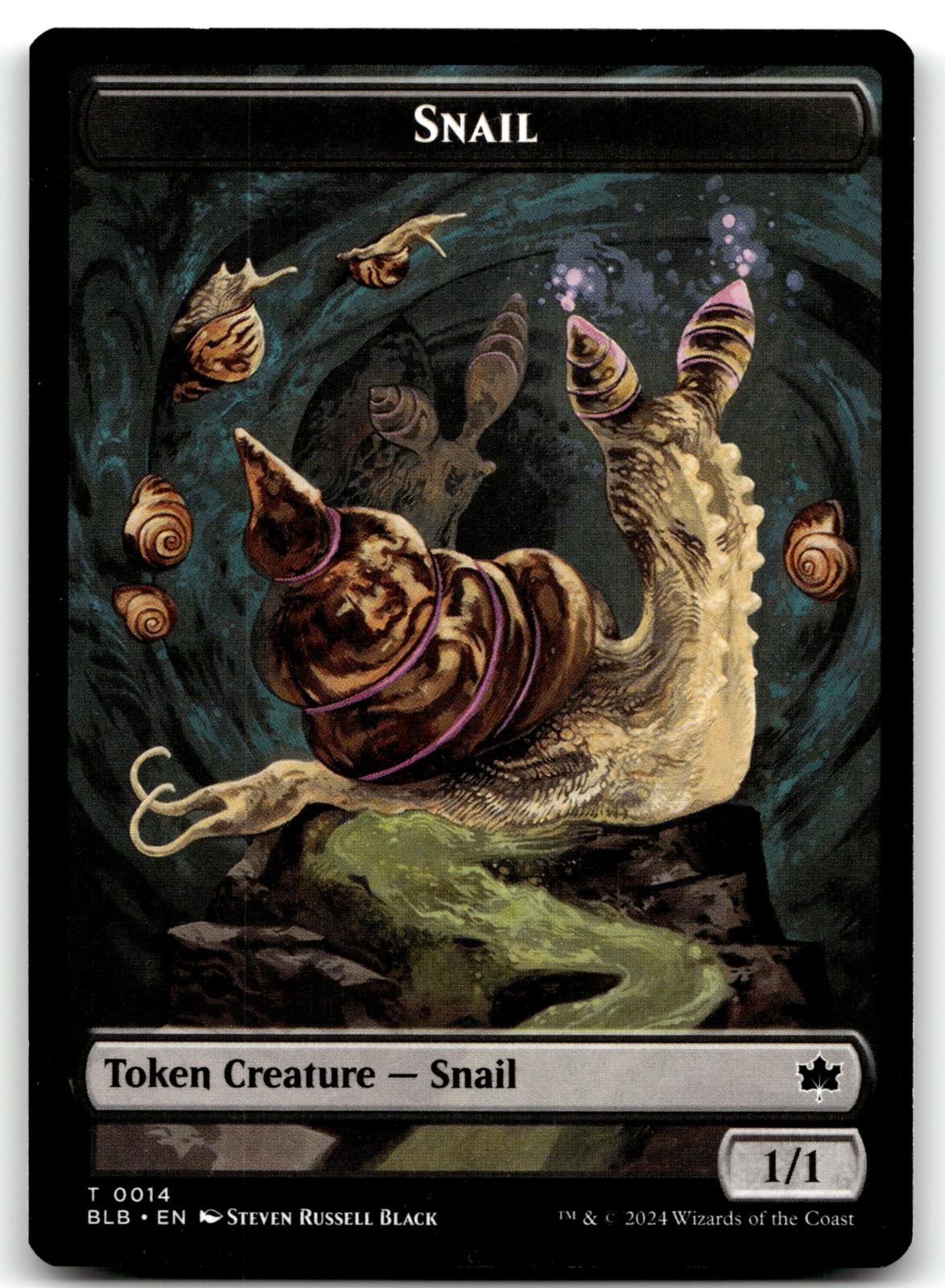 Snail Token 14 Token Bloomburrow Magic: The Gathering Near Mint