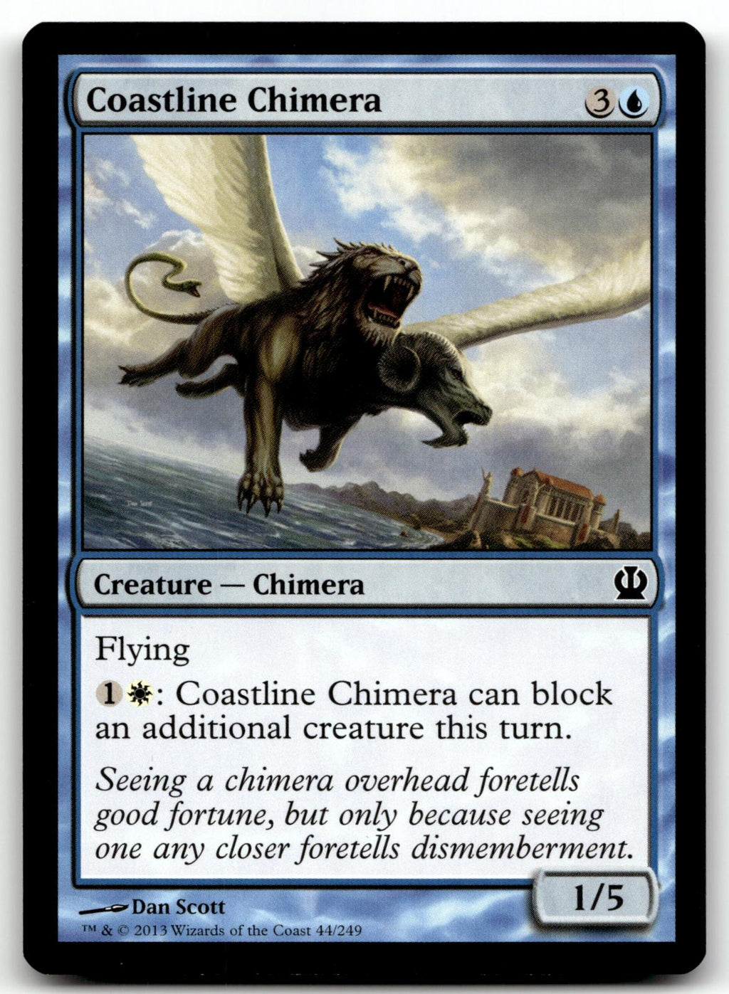 Coastline Chimera 44 Common Theros Magic: The Gathering Near Mint