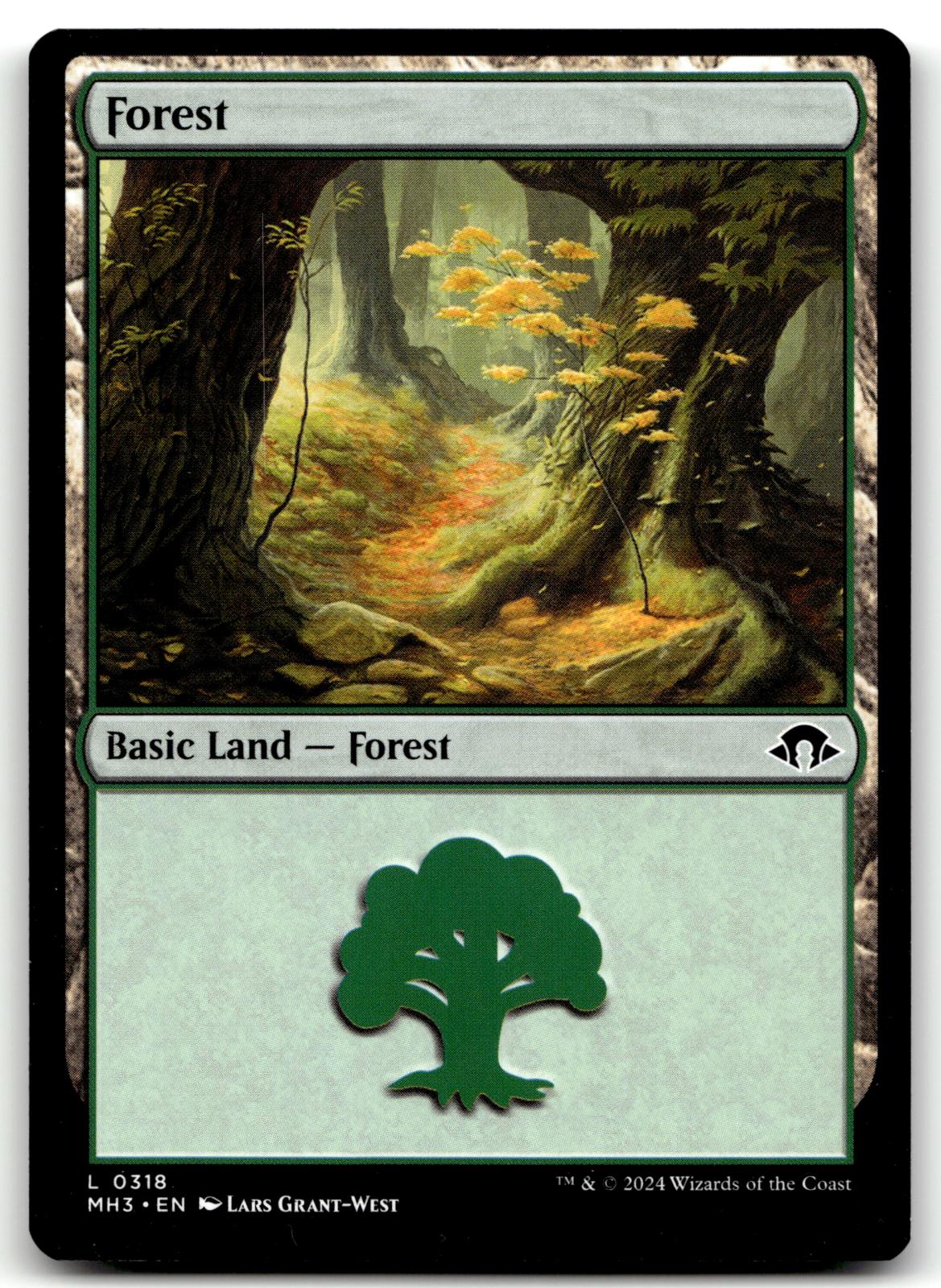 Forest (0318) 318 Land Modern Horizons 3 Magic: The Gathering Near Mint