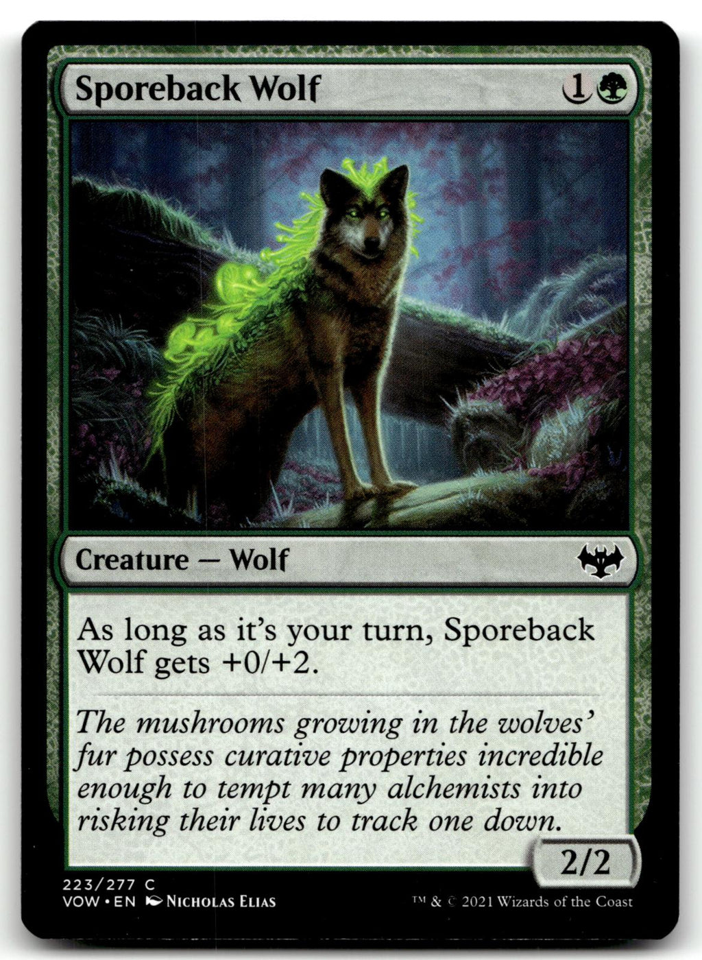 Sporeback Wolf 223 Common Innistrad: Crimson Vow Magic: The Gathering Near Mint