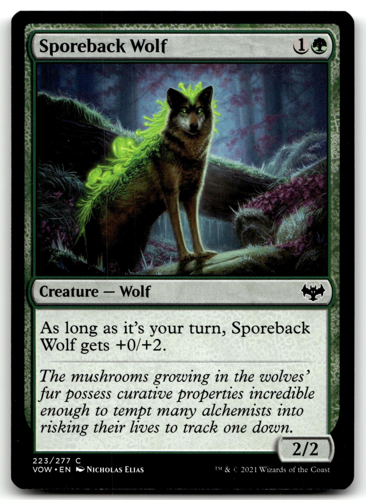 Sporeback Wolf 223 Common Innistrad: Crimson Vow Magic: The Gathering Near Mint
