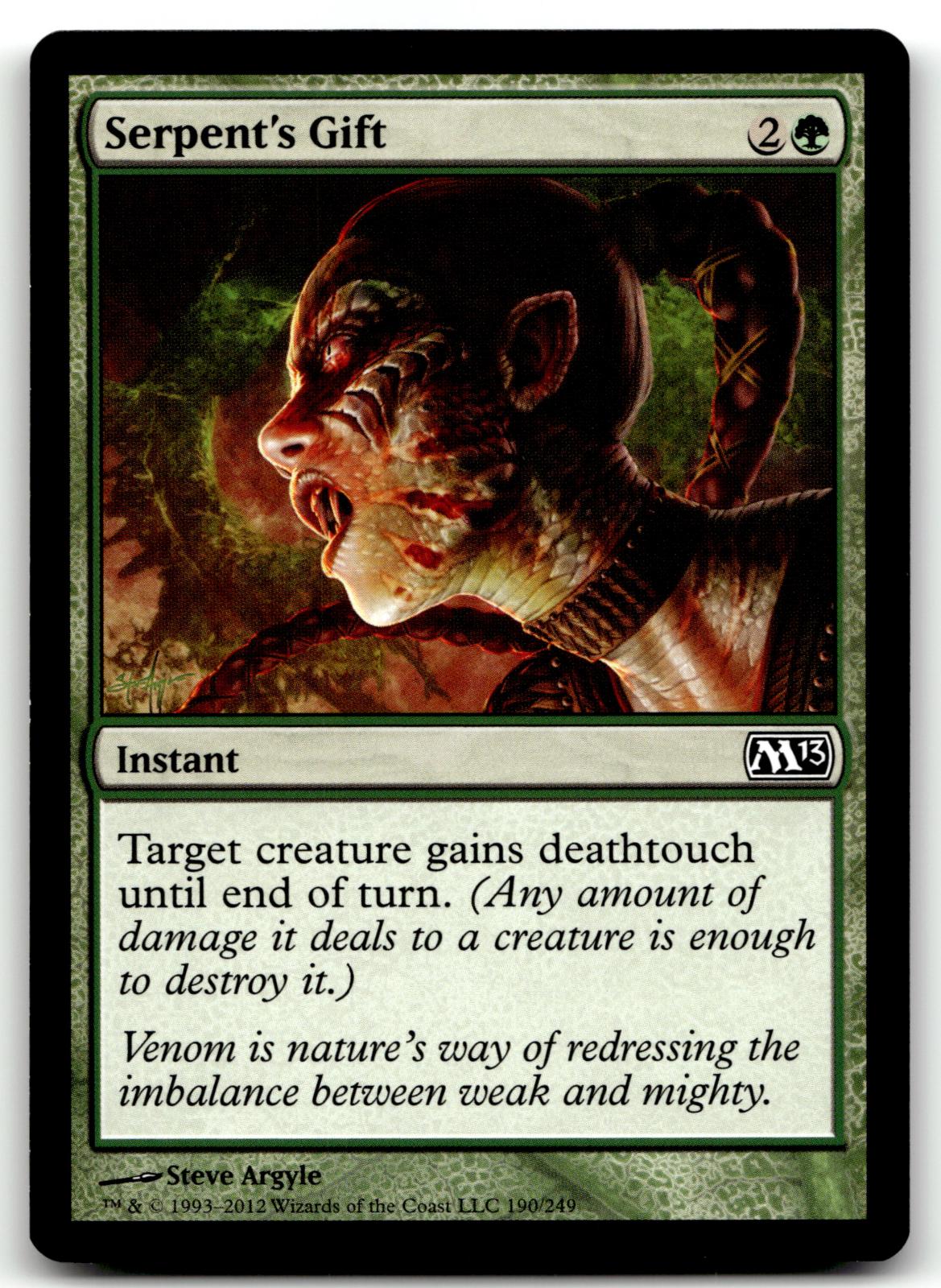 Serpent's Gift 190 Common Magic 2013 (M13) Magic: The Gathering Near Mint