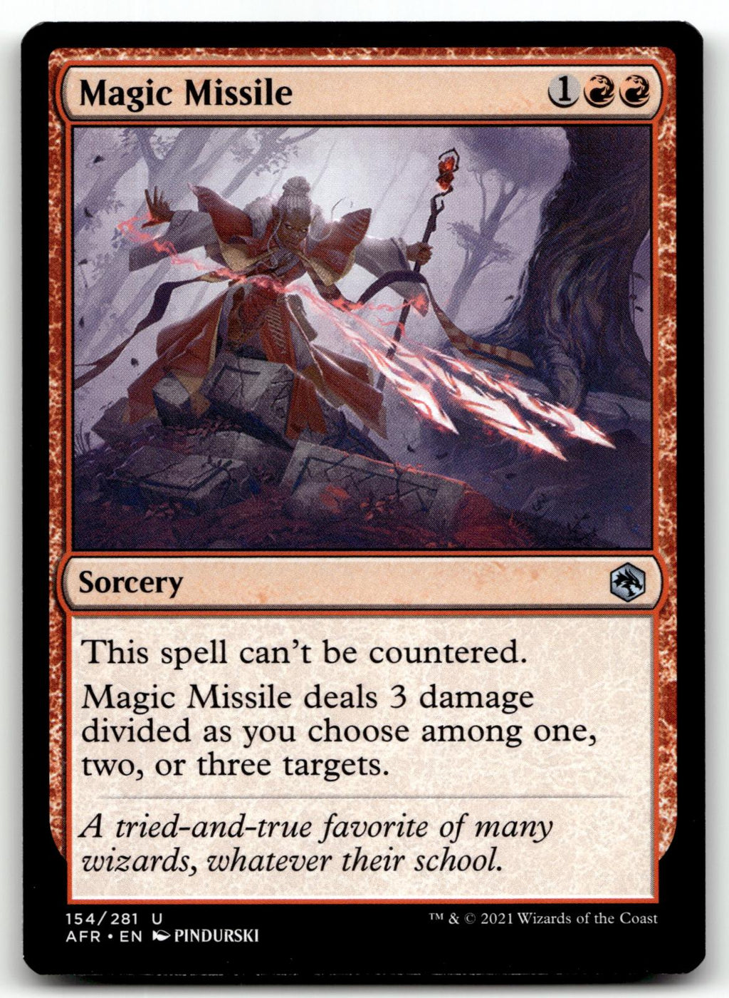 Magic Missile 154 Adventures in the Forgotten Realms Magic: The Gathering NM