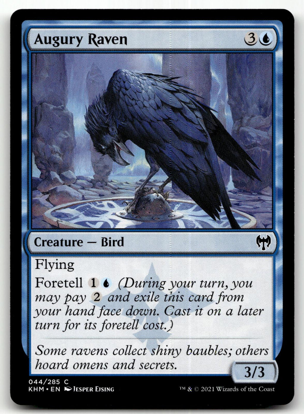 Augury Raven 44 Common Kaldheim Magic: The Gathering Near Mint