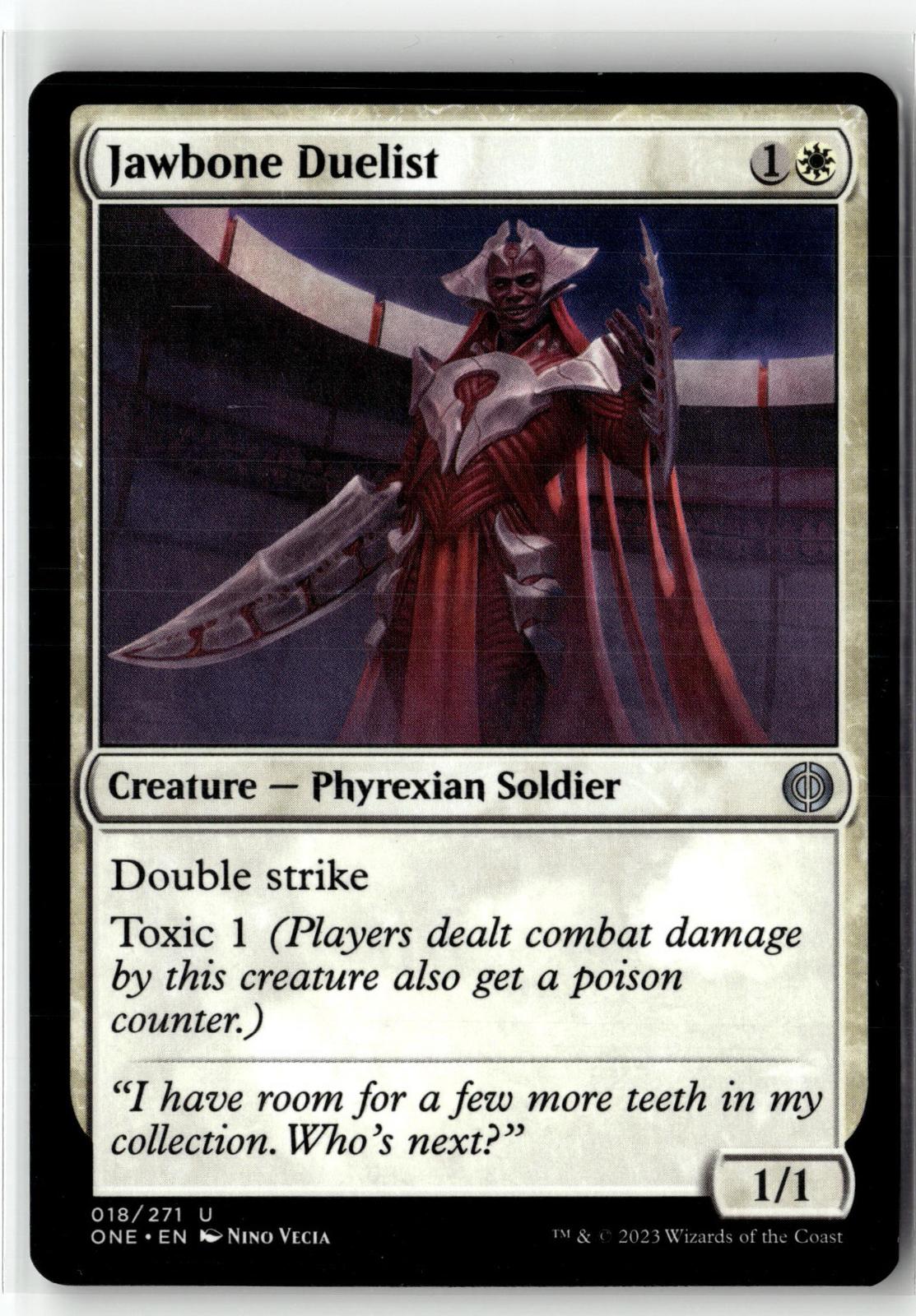 Jawbone Duelist 18 Uncommon Phyrexia: All Will Be One Magic: The Gathering NM