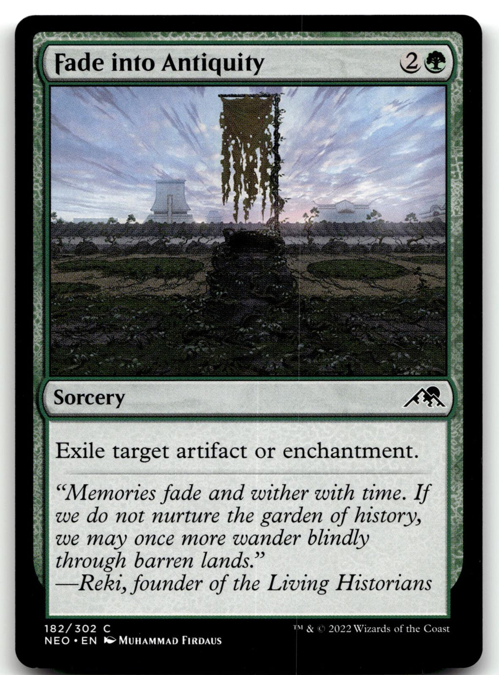 Fade into Antiquity 182 Common Kamigawa: Neon Dynasty Magic: The Gathering NM