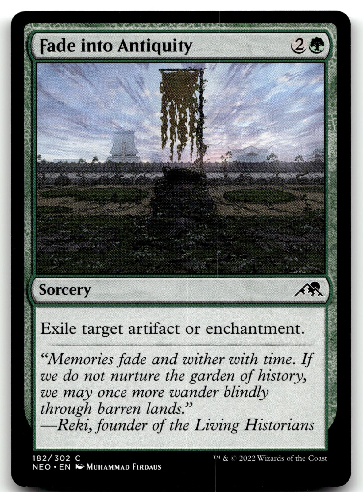 Fade into Antiquity 182 Common Kamigawa: Neon Dynasty Magic: The Gathering NM
