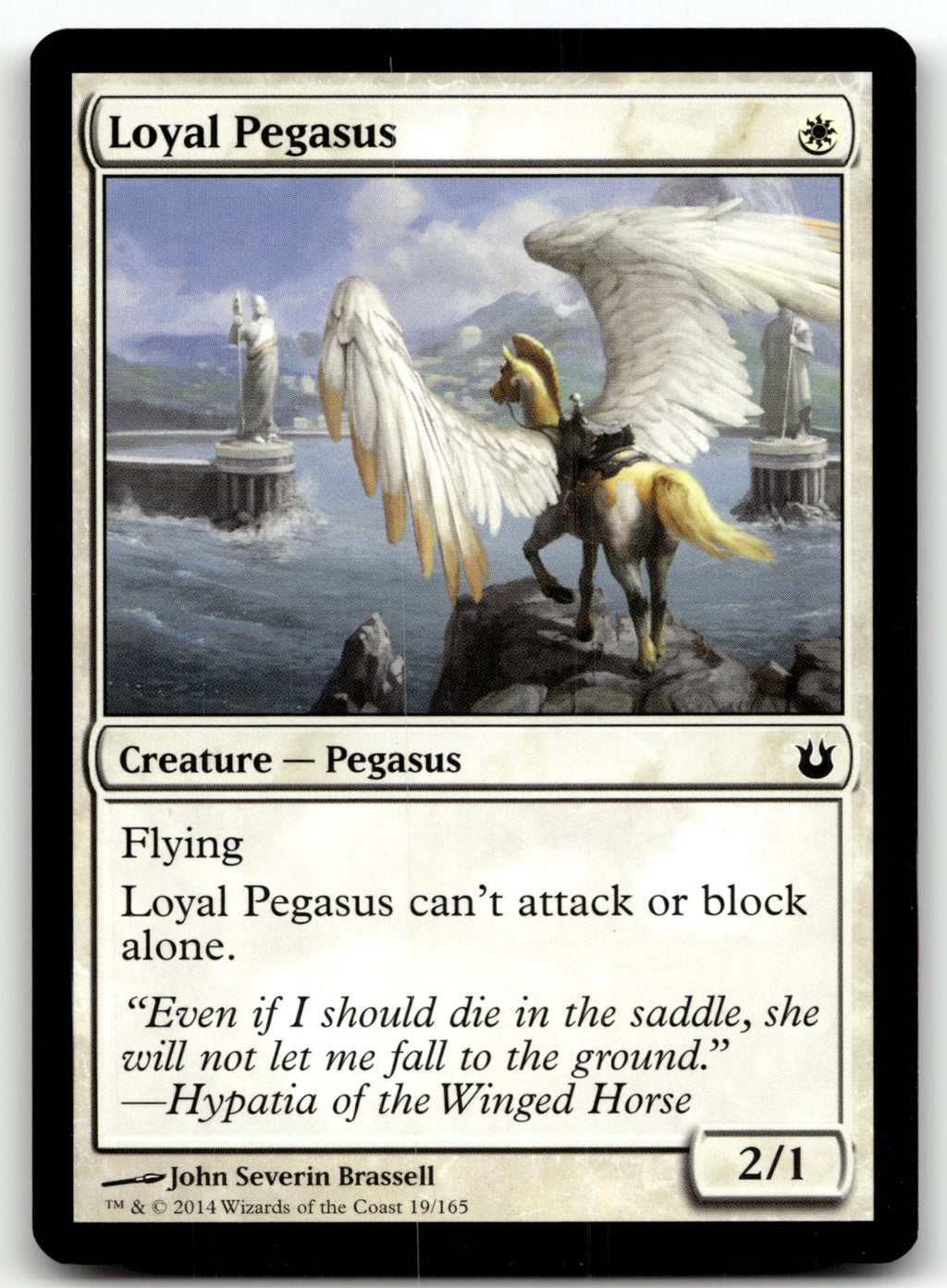 Loyal Pegasus 19 Common Born of the Gods Magic: The Gathering Near Mint