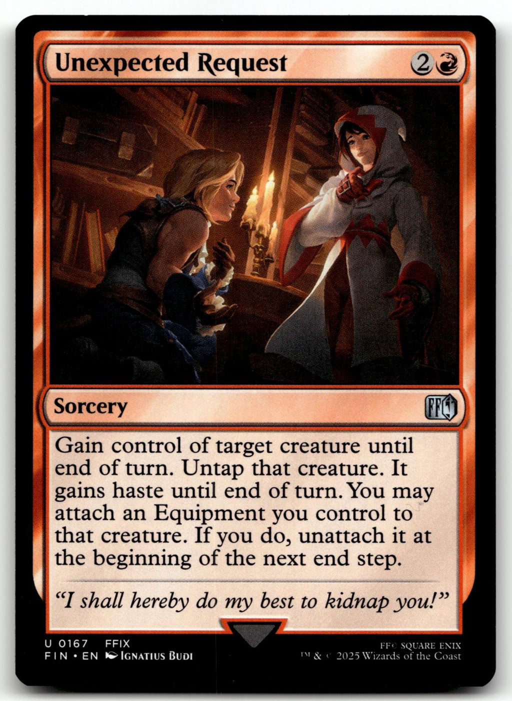 Unexpected Request 167 Uncommon FINAL FANTASY Magic: The Gathering Near Mint