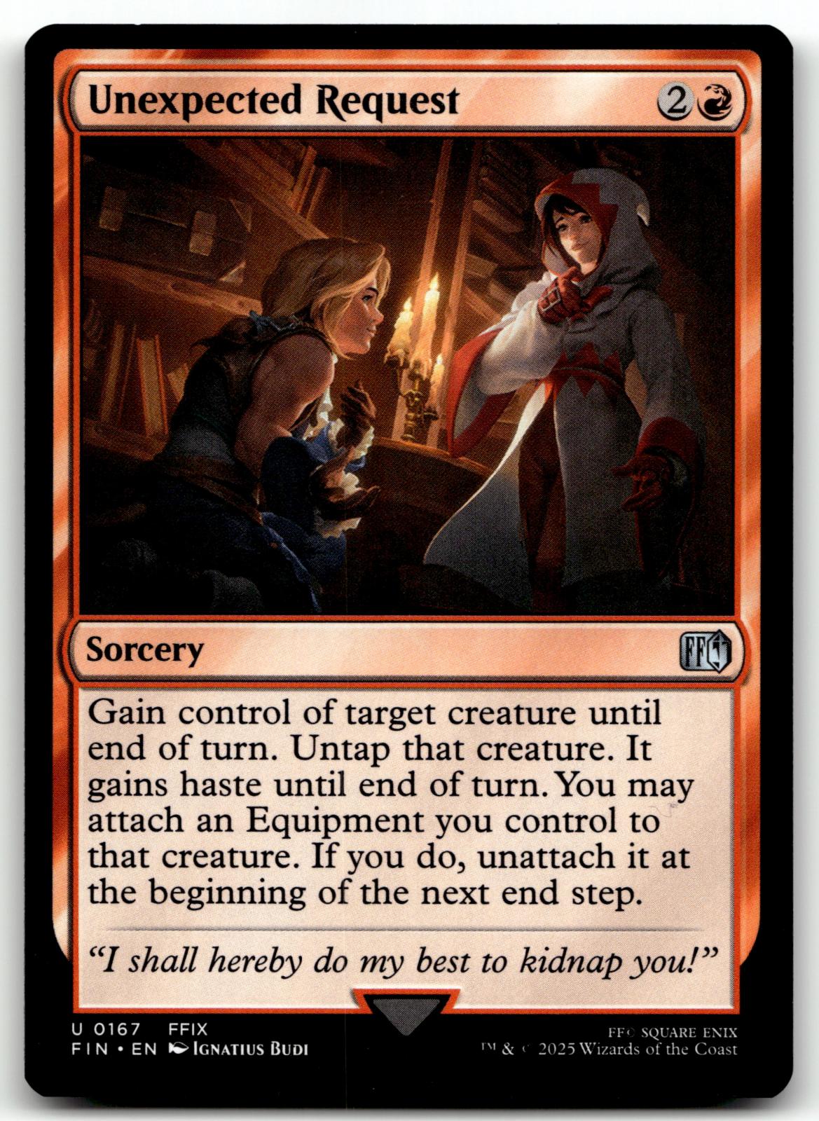 Unexpected Request 167 Uncommon FINAL FANTASY Magic: The Gathering Near Mint