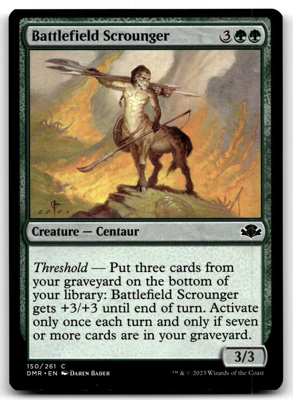 Battlefield Scrounger 150 Common Dominaria Remastered Magic: The Gathering NM