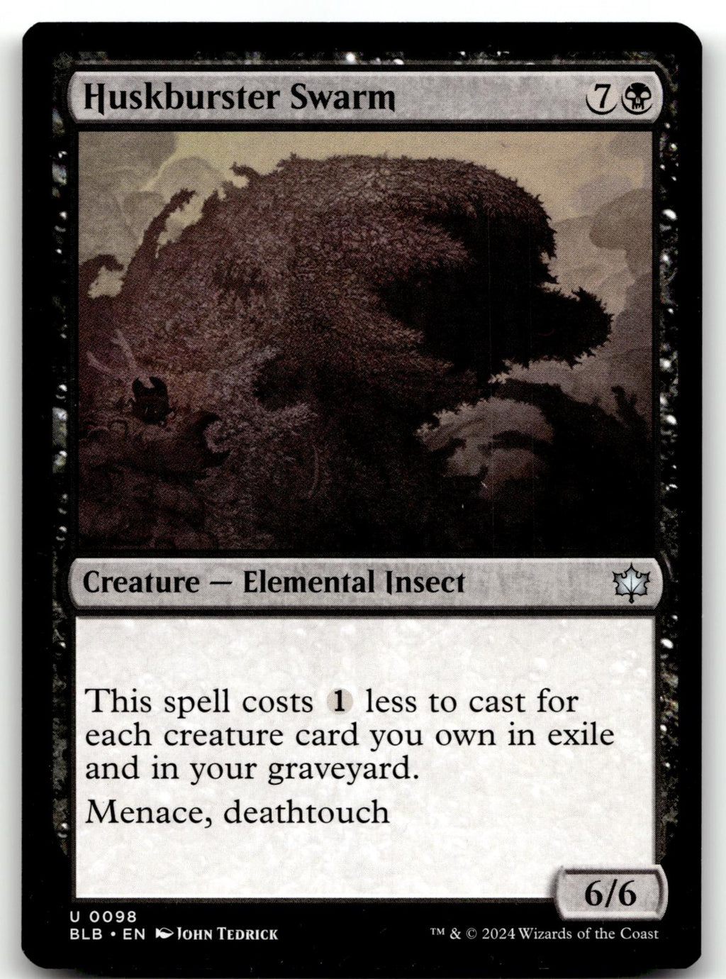 Huskburster Swarm 98 Uncommon Bloomburrow Magic: The Gathering Near Mint
