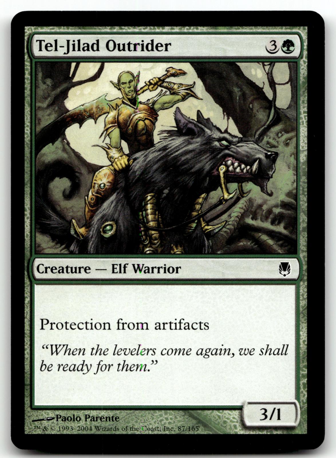 Tel-Jilad Outrider 87 Common Darksteel Magic: The Gathering Near Mint